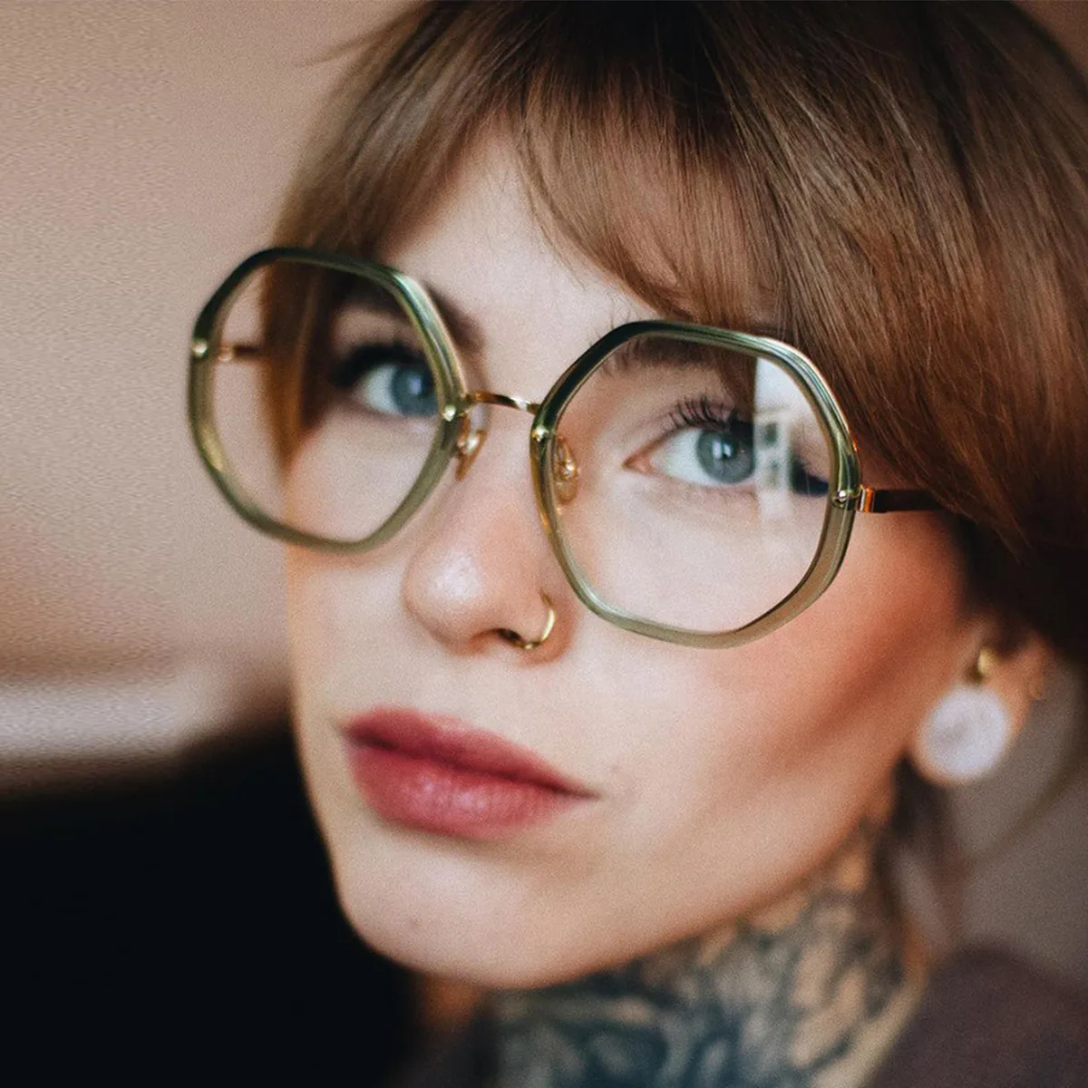 Tica Blue Light Filter eyeglasses in Palace Green | Blue  display picture 2