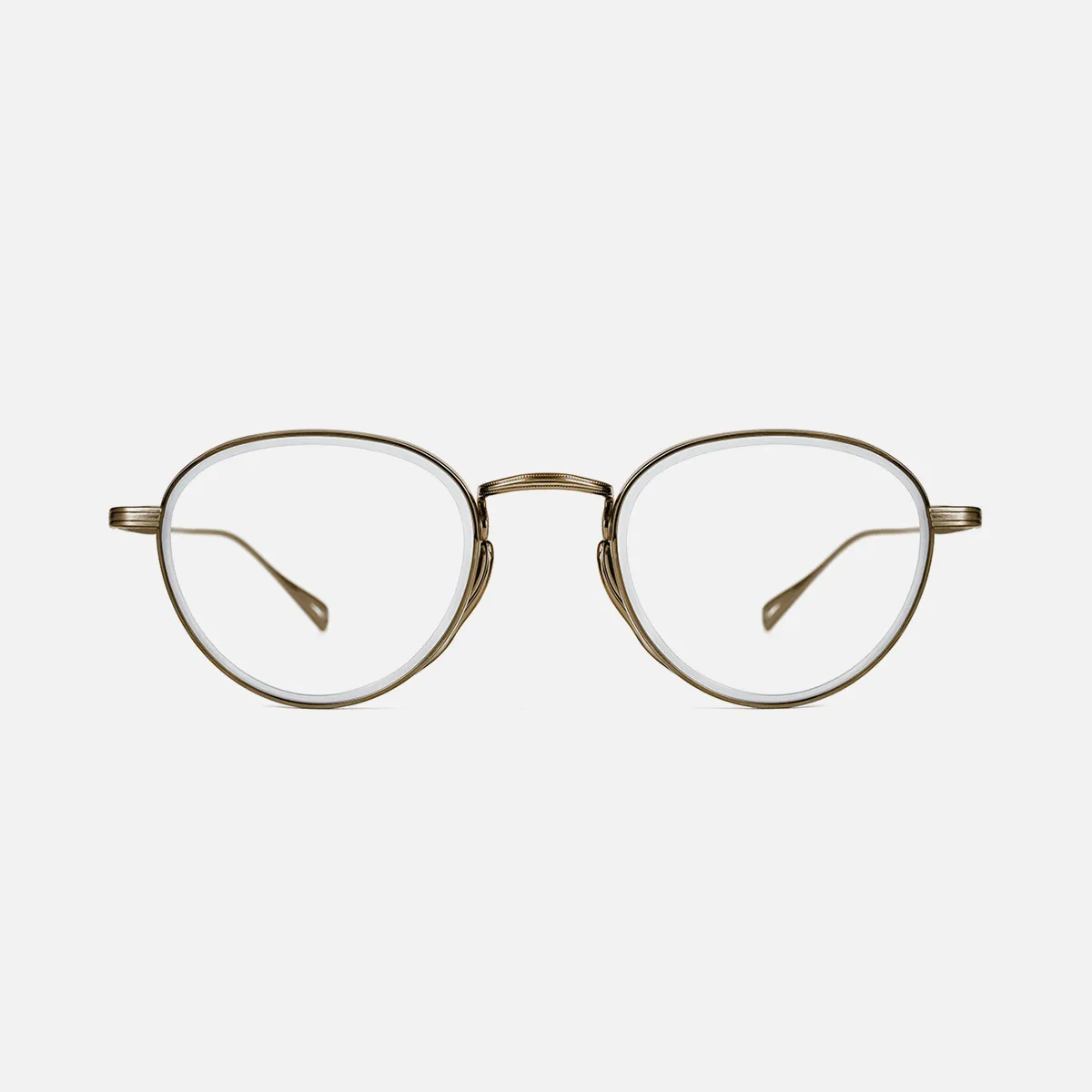tijn リムレスメガネ サングラス Emblematic S 01 エンブレマティック S 01 シルバーカラーにブルーレンズを採用した