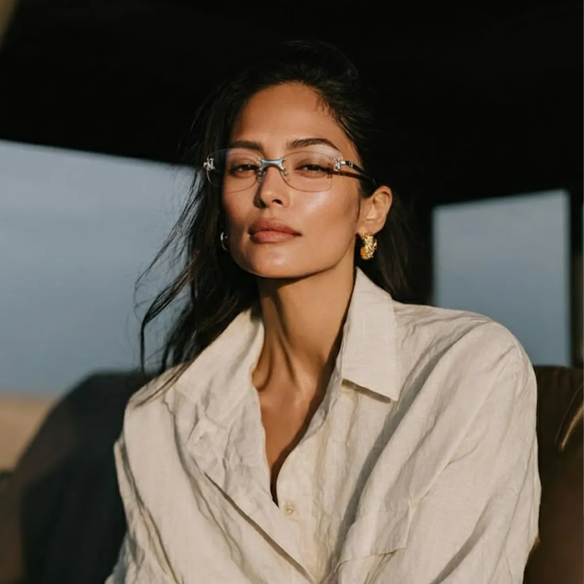 Emblematic Oval 01 eyeglasses in Metallic Silver | Optical | TIJN