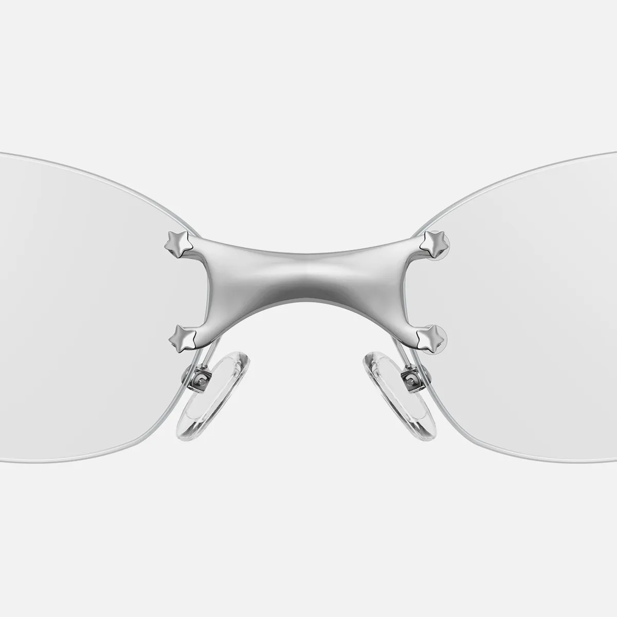 TIJN Emblematic S 01 シルバー グラデーショングレー Emblematic Oval 01 eyeglasses in Metallic Silver | Optical | TIJN