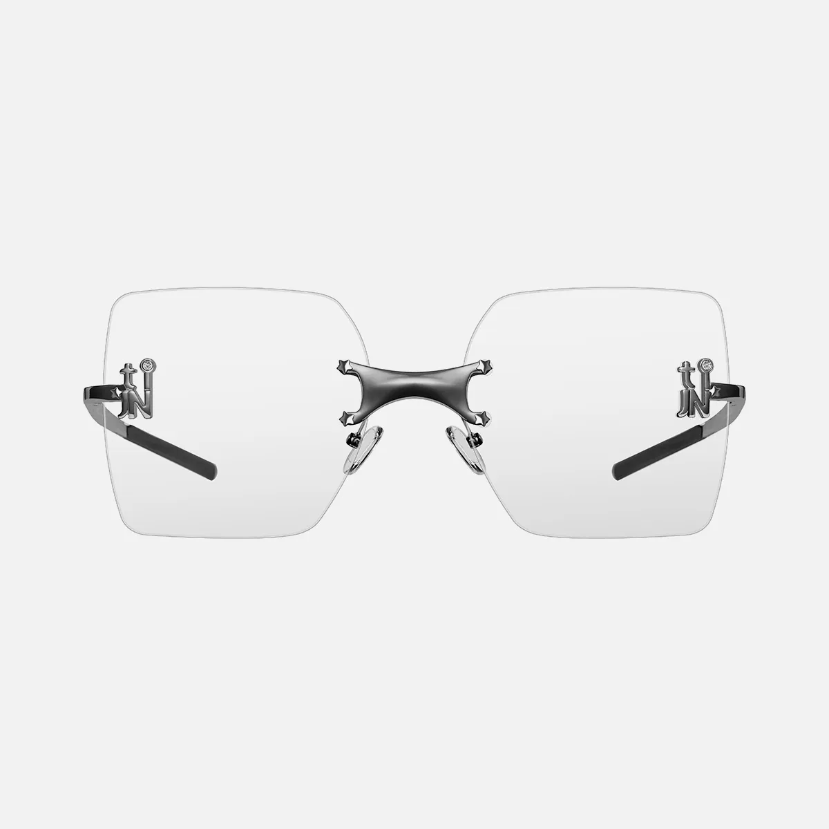 ガンメタルグレーのエンブレムS 02眼鏡 | 光学 | TIJN