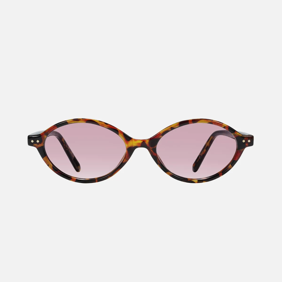 Stylish Tortoise and Pink Sunglasses Ivory Tortoise Retro-Vintage Classic Acetate Tinted  main image 2