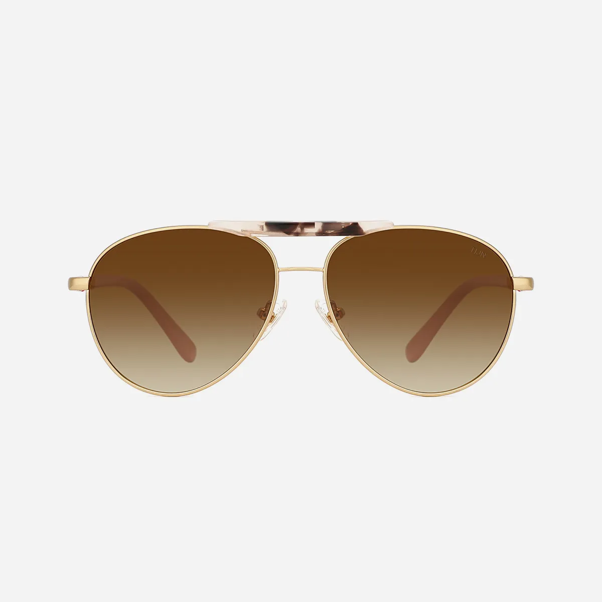 Stylish Brown Aviator Sunglasses ELLIS Brown Aviator Sunglasses | Matt & Nat USA main image 4