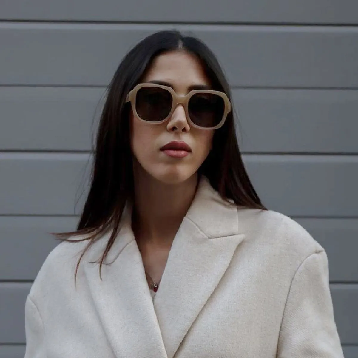 Beige Rectangle sunglasses    Rectangular sunglasses Beige | Parfois main image 3