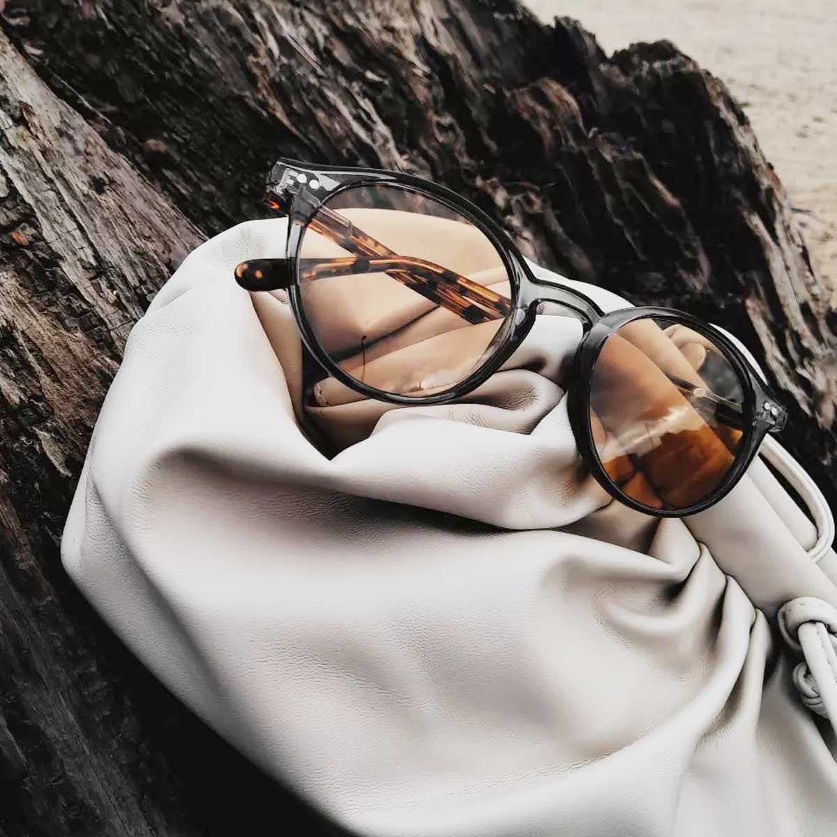 TIJN メガネ TIJN Blue Light Blocking Glasses,Vintage Round Frame