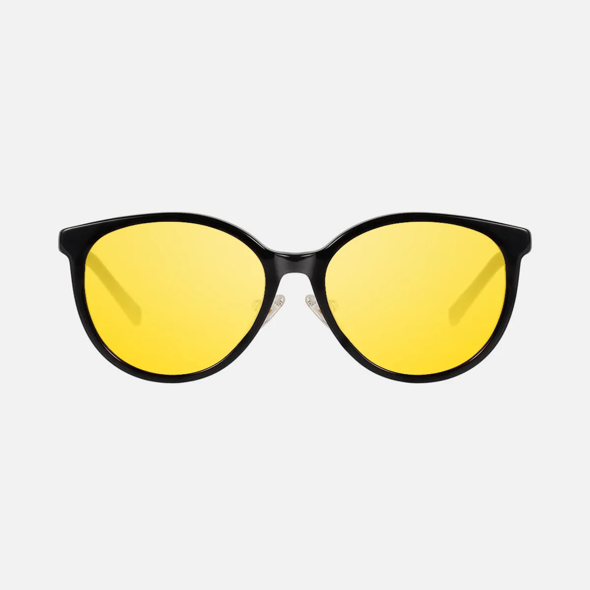 Edin night driving glasses in Black with Yellow | Sunwear | TIJN