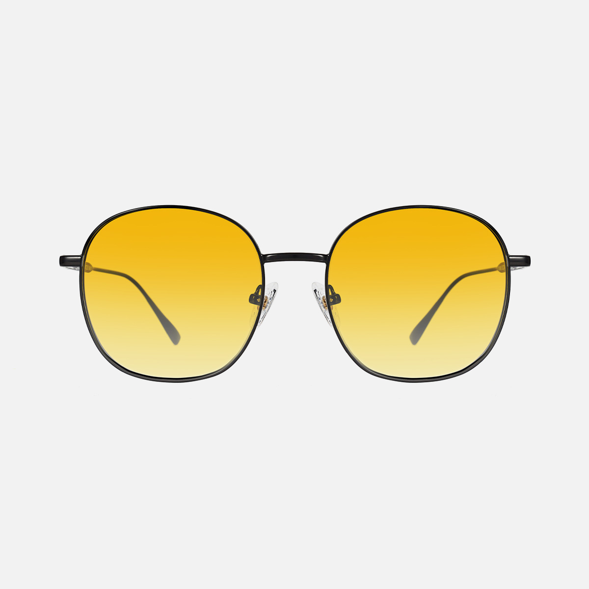 niceness - JODY - YELLOW×BLGRAY Jordy night driving glasses in Black with Yellow Lenses