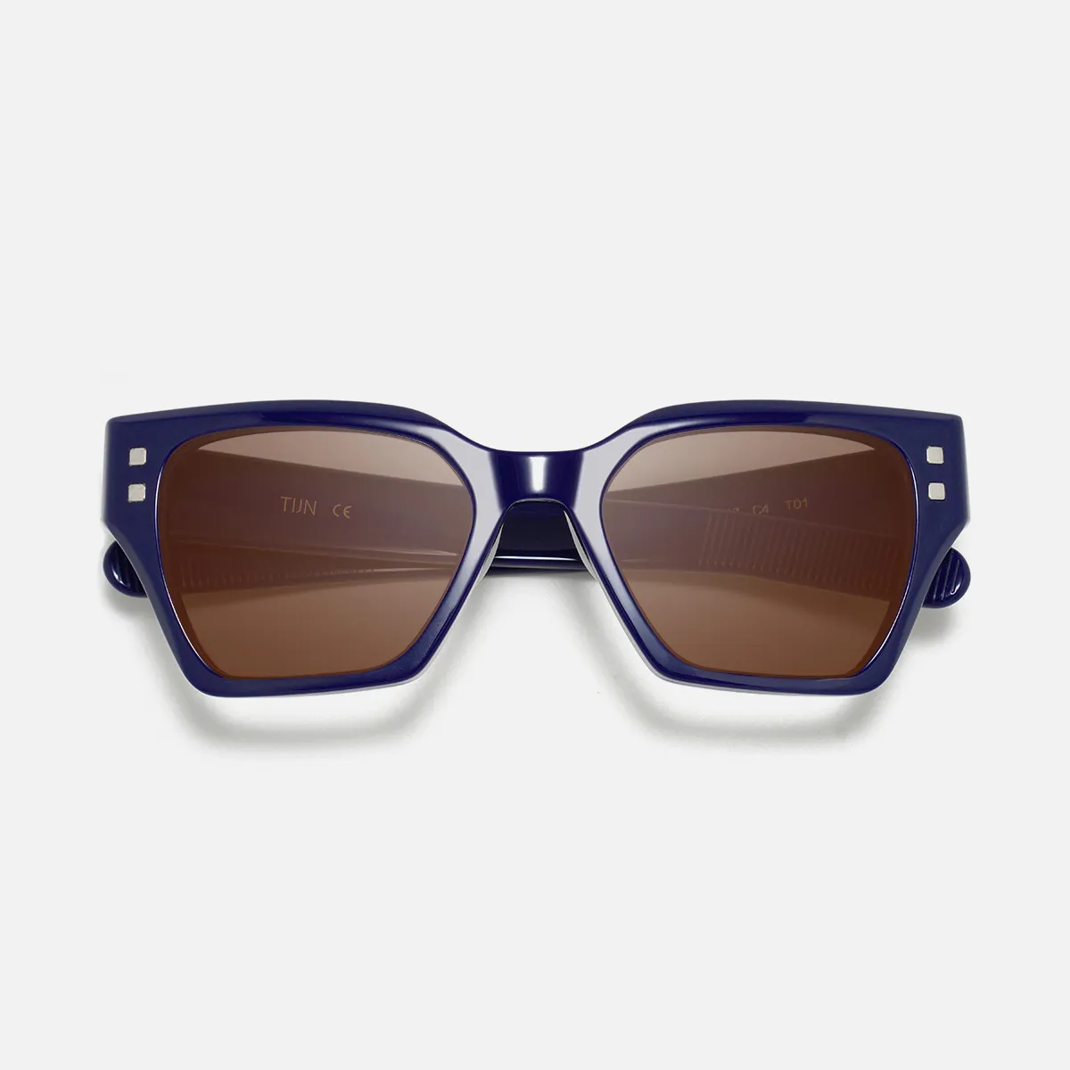 Dimple sunglasses in Navy Blue with Cambridge Brown 