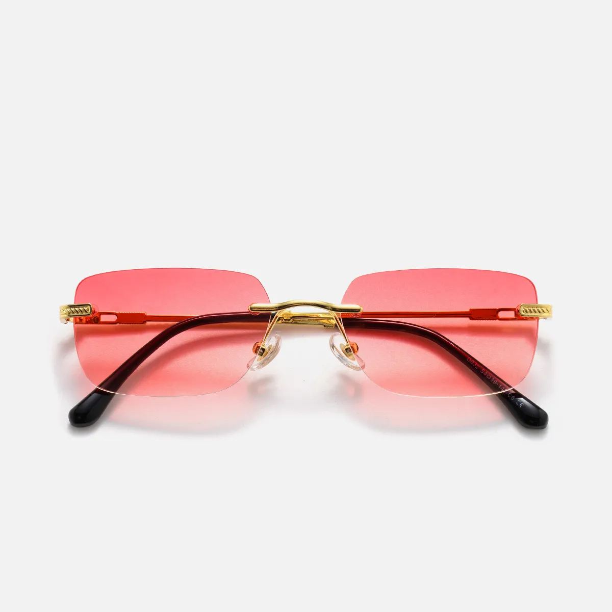 STEVIE SUNGLASSES COLOR: SHINY ROSE GOLD / SMOKE Stevie : Gold / Slim & Sleek Oval Sunglasses – sito shades USA main image 2