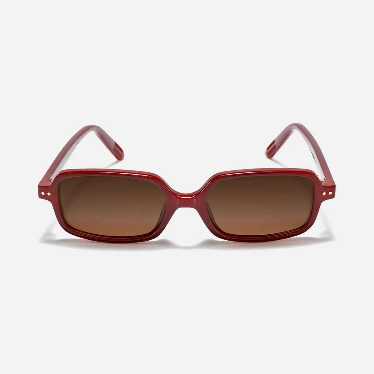 Magnus Sunglasses in Dark Red Frame / Brown Lens | Sunwear| TIJN display picture 3