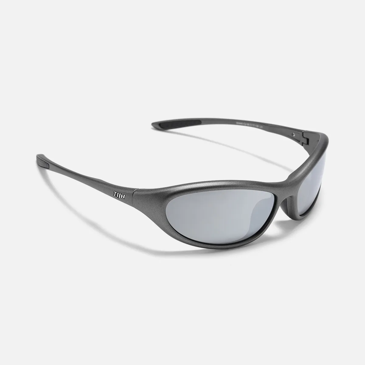 TIJN Vanta スポーツサングラス シルバー Vantaサングラス、ローマンシルバーレンズ付きのGravelwave | サン