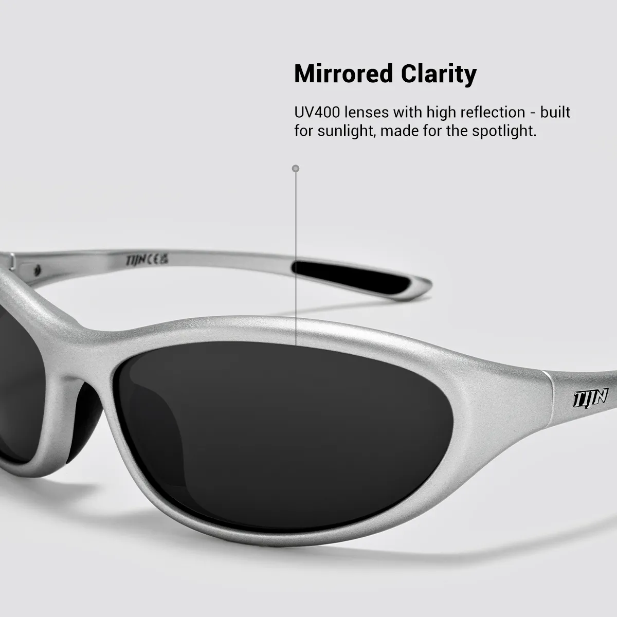 TIJN Vanta スポーツサングラス シルバー TIJN Vanta スポーツサングラス シルバー Vanta Sunglasses in