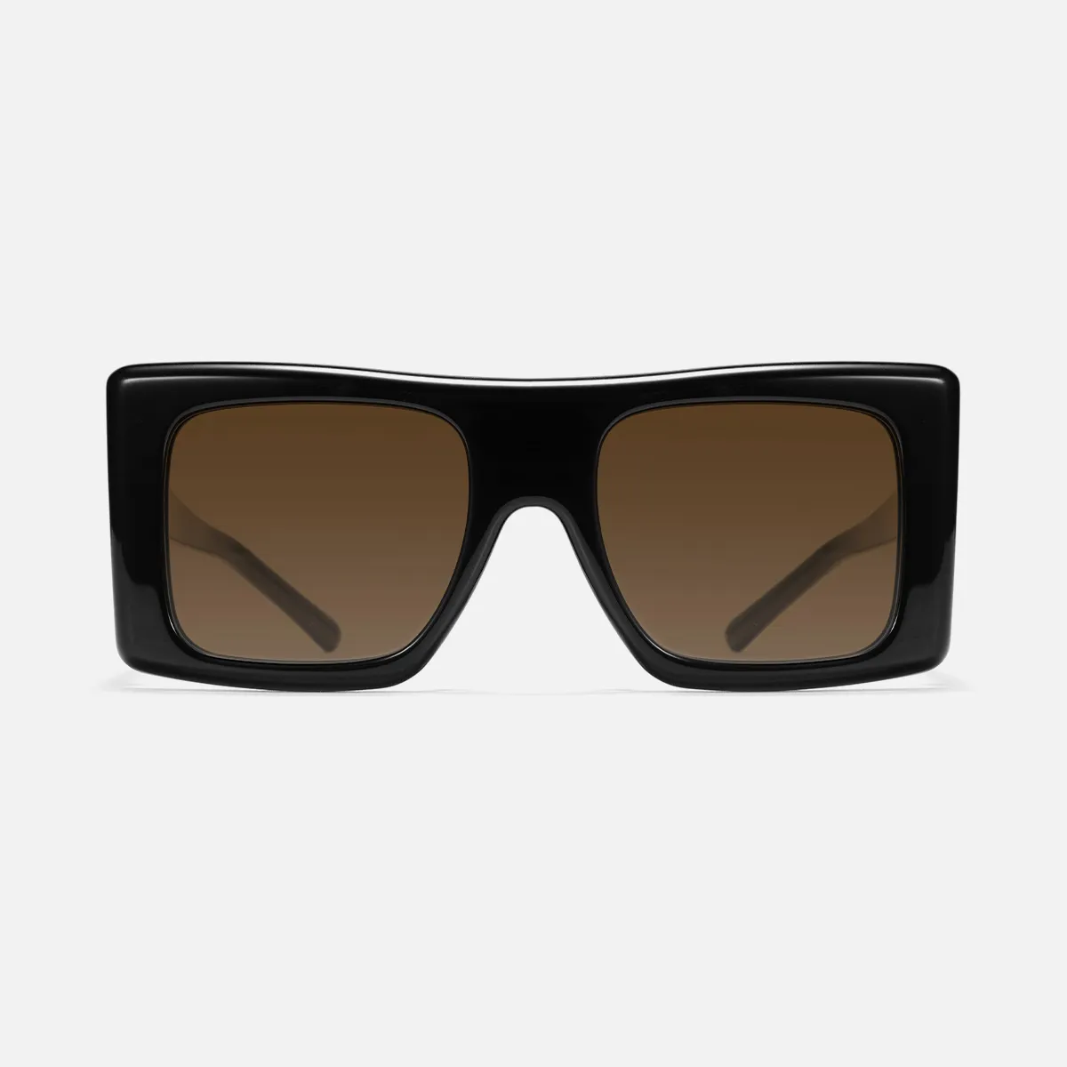 Valda Sunglasses in Jet Black with Brown Lenses | Sunwear | TIJN display picture 3