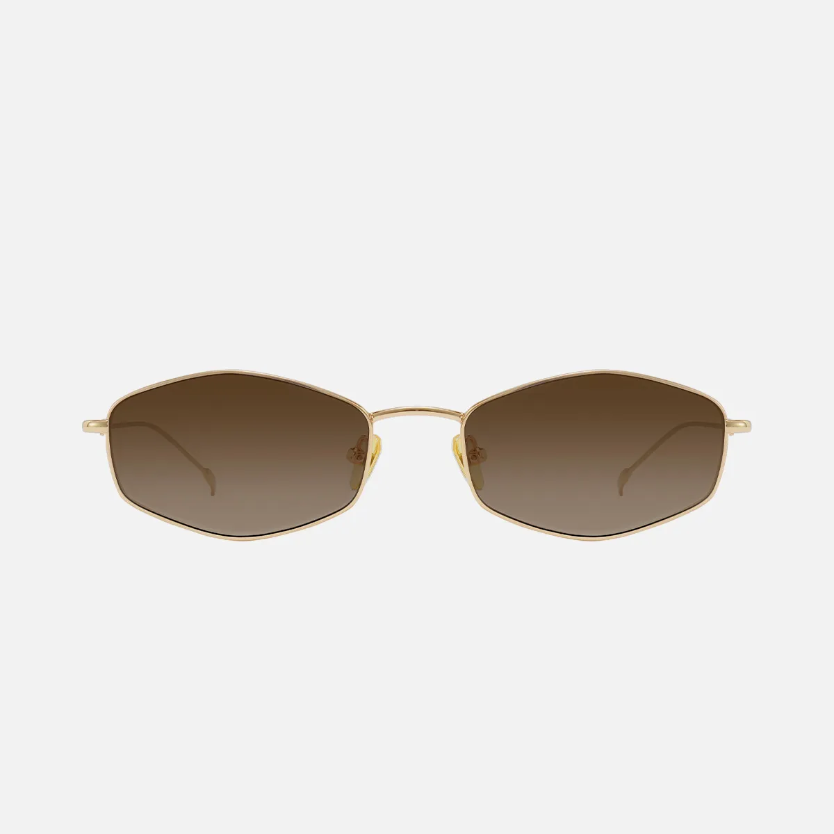 Glint Sunglasses in Gold Colour with Brown Lenses | Sunwear  display picture 3
