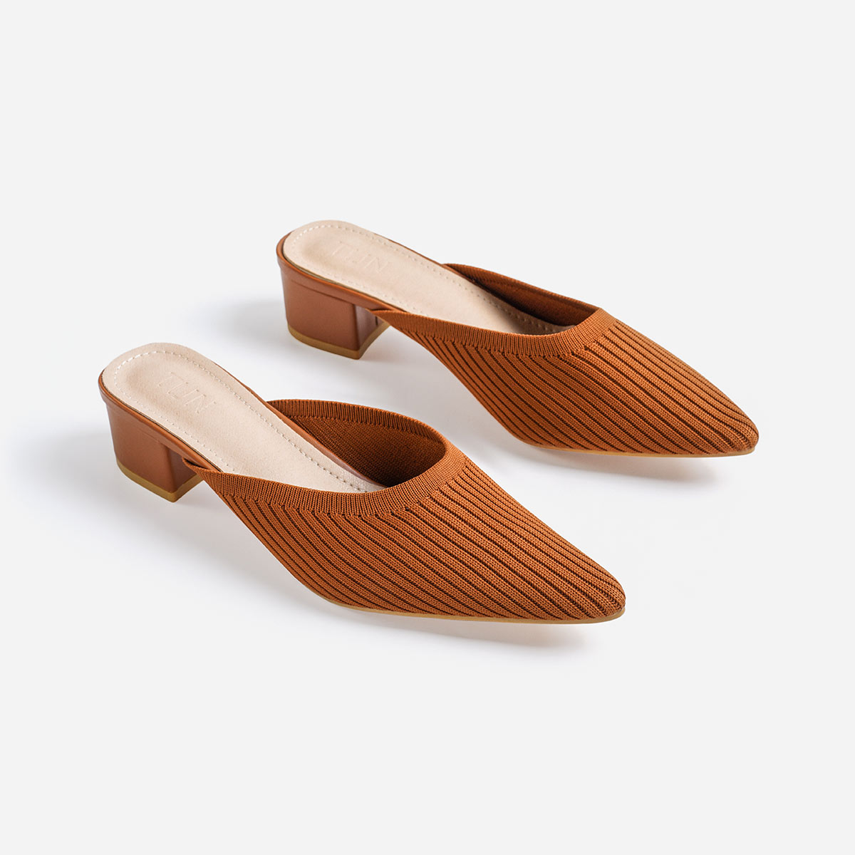 Helka Women Mule Shoes in Caramel, (Size 11) | WalkOn | TIJN