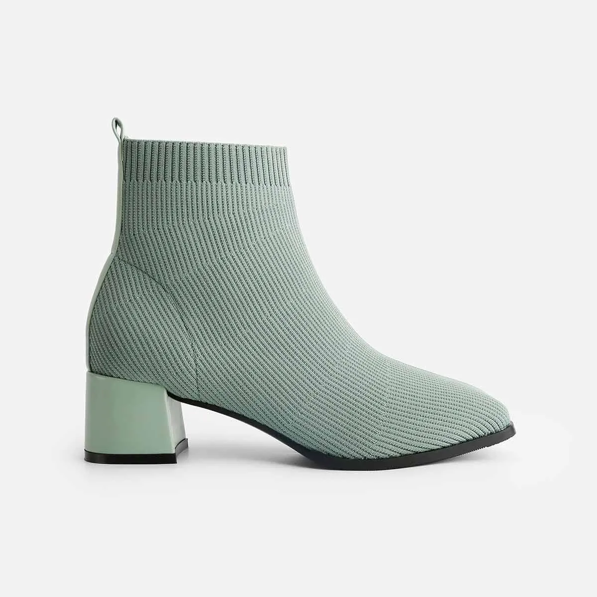 Libby Women Sock Ankle Boots in Sage Green Size 8 WalkOn TIJN