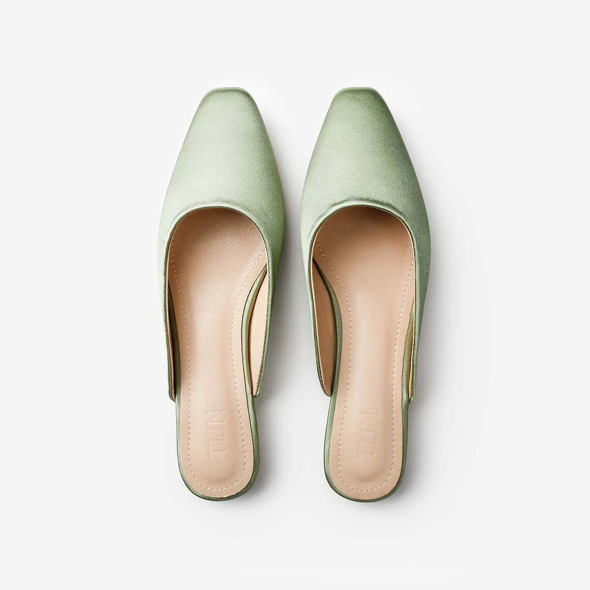 Green hot sale mule shoes