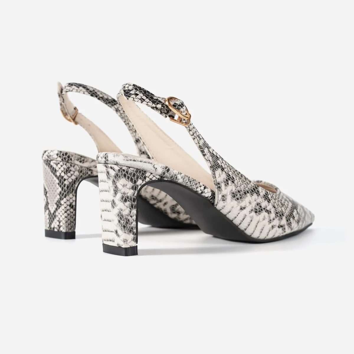 Grey snake sales print heels