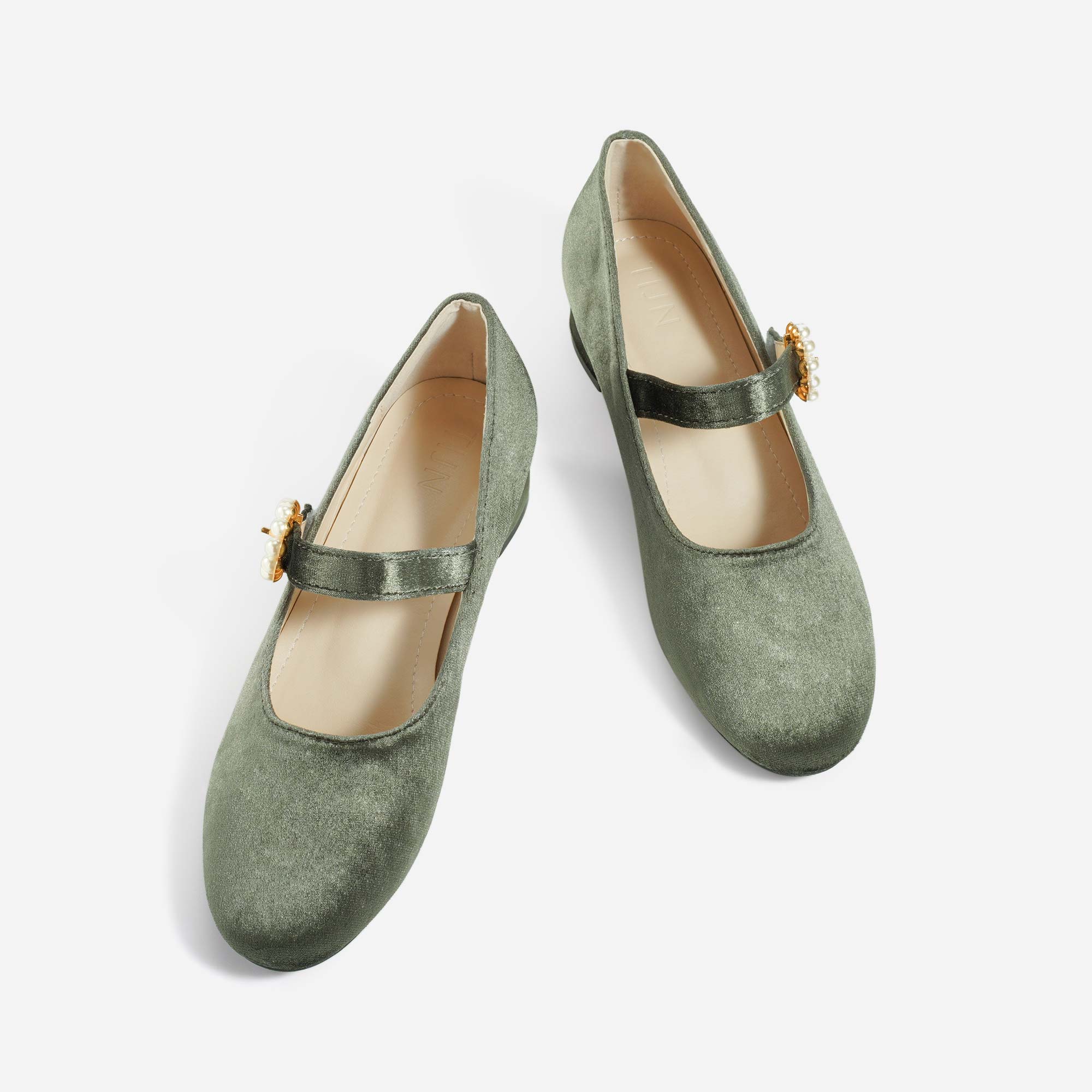 Arabella Women Mary Jane Shoes in Shale Green, (Size 7) | WalkOn | TIJN