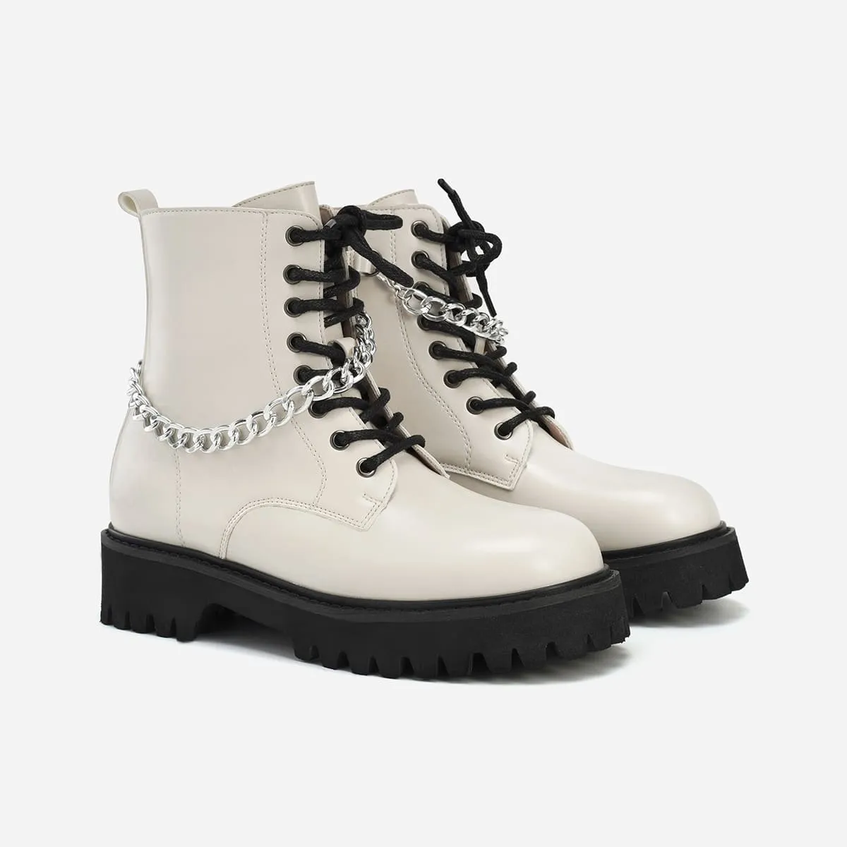 Cream boots womens hotsell