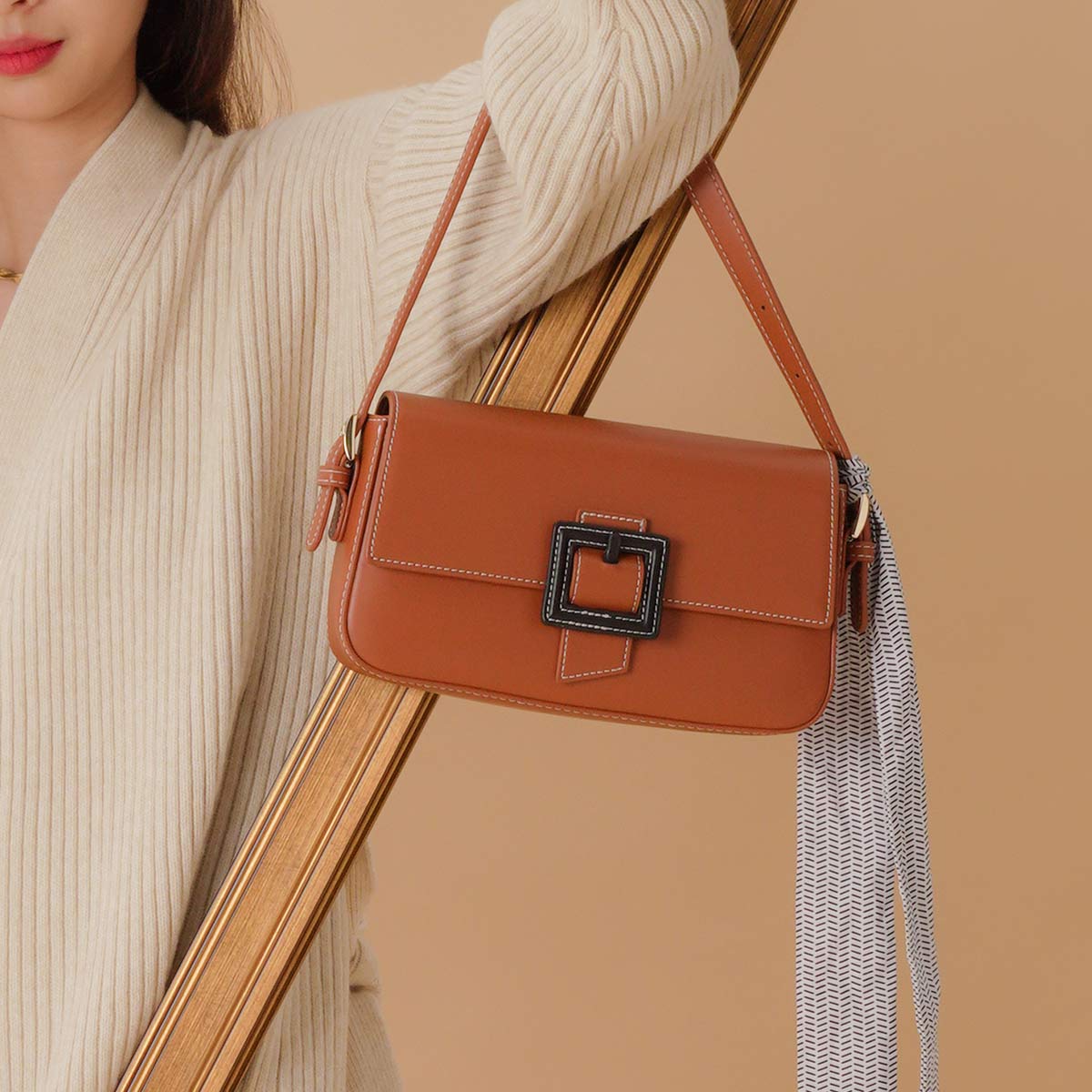 ☆MUCENT☆ Tiv leather shoulder bag unisex 2 colors 6c6e9ee703c6c563c9da71bc456325