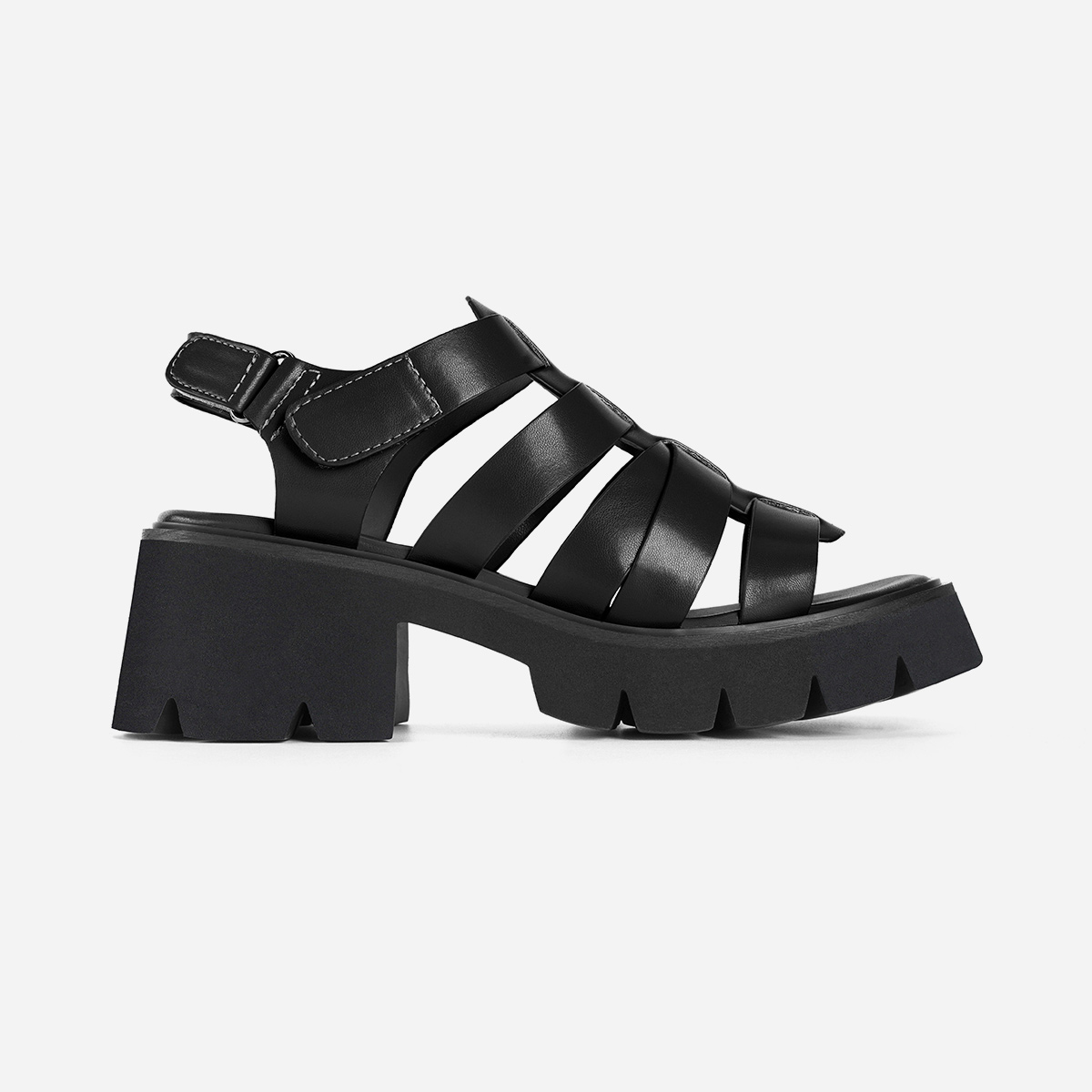 Keaton Women Fisherman Sandals in Black, (Size 9) | WalkOn