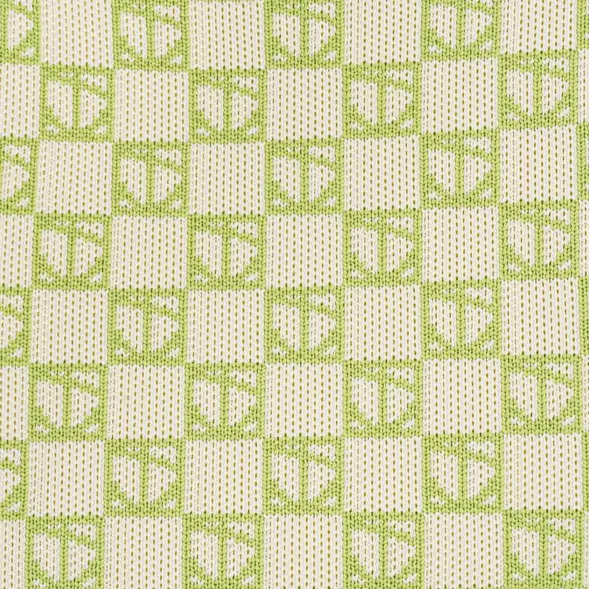 Nishelle Logo Knitted Market Bag in Grass
