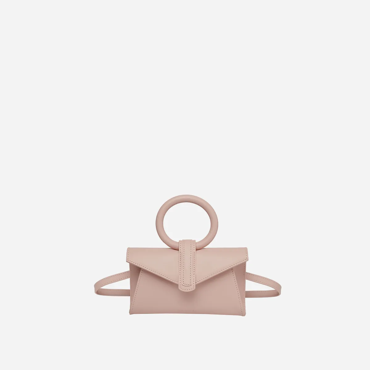 Micro Bale Bag in Ostrich Leather