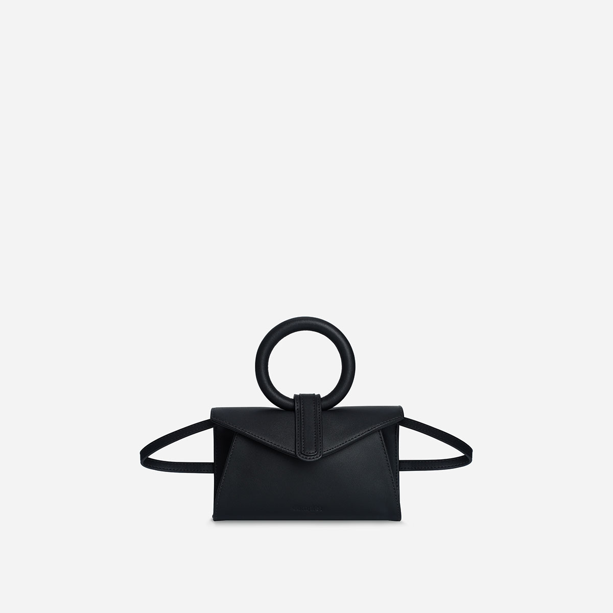 Valery Micro Belt Bag in Black Leather | Complet-O