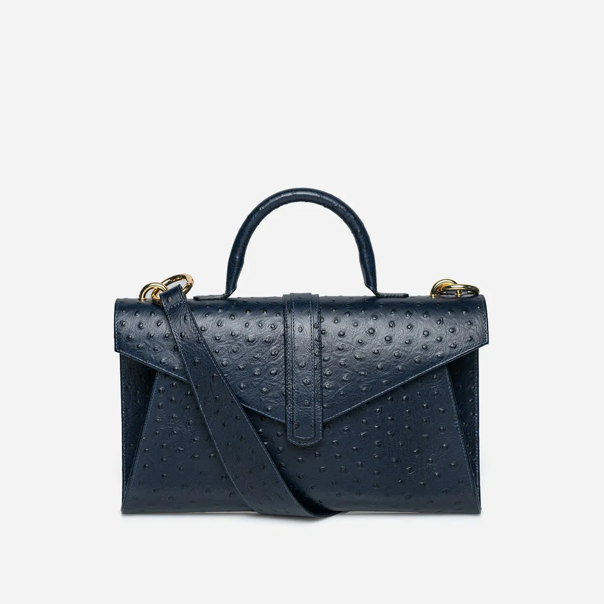 Alma ostrich handbag