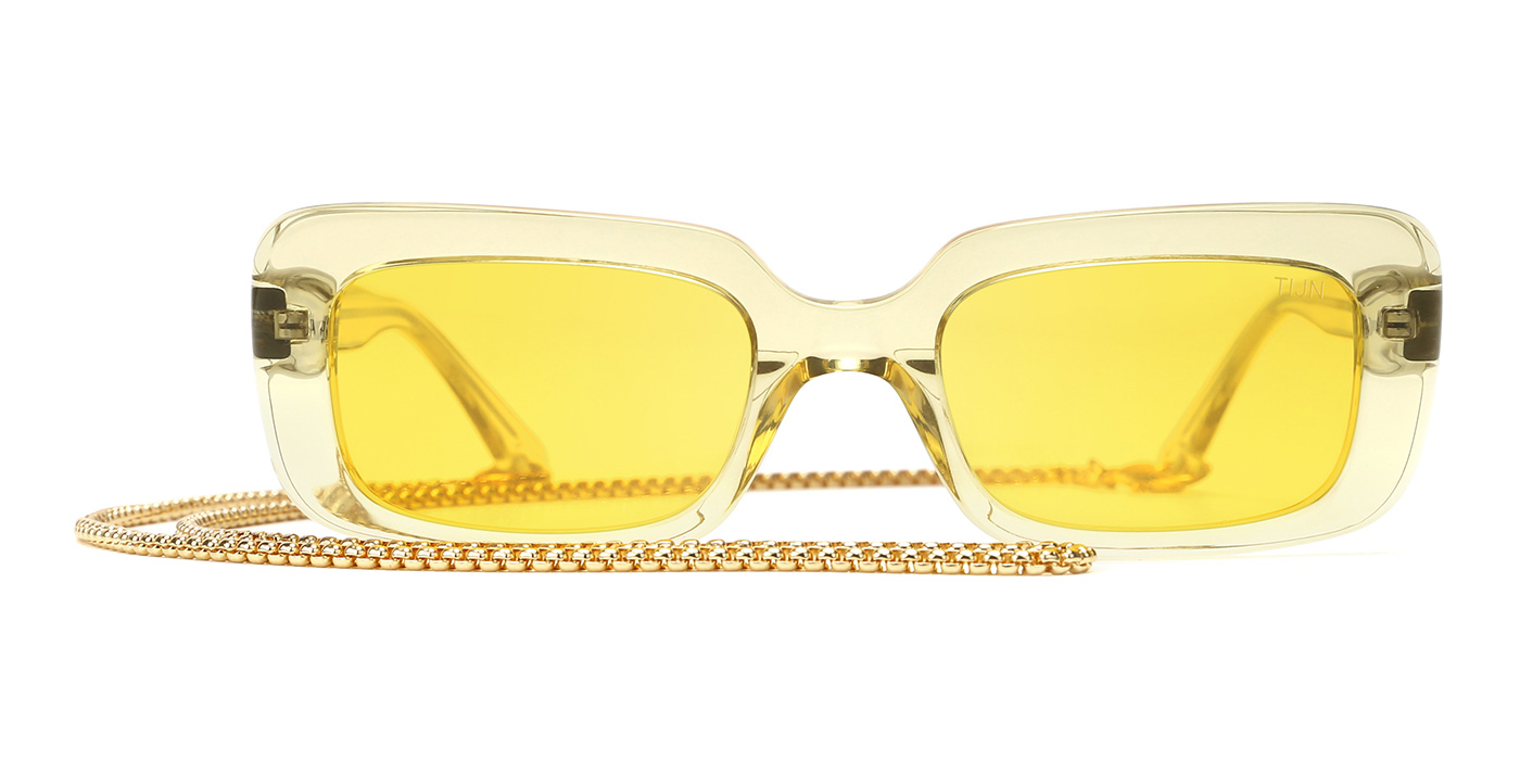 yellow prescription glasses