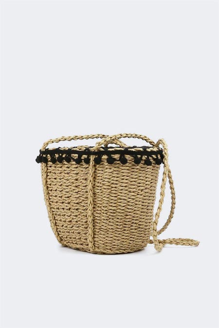 TIJN Raffia Paper Handbag in Brown color. - Shop Homelife Products ...